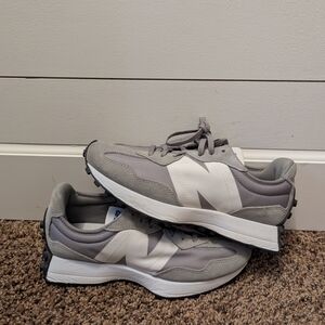 New Balance Women's Gray and White Athletic Sneakers